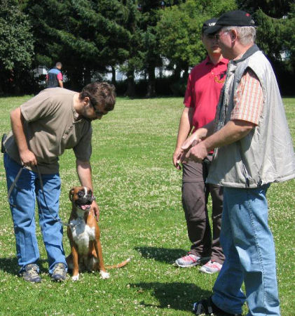 Vorbereitung f&uuml;r den Gang durch die Gruppe