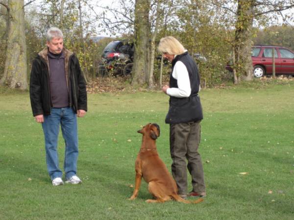 Sibille und Max in der Gruppe